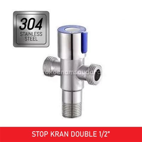 Jual Stop Kran Double Inch Stop Keran Cabang Jet Shower Closet