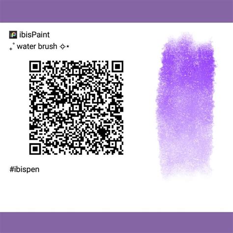 An Image Of A Barcode With The Text Ibis Paint Water Brush