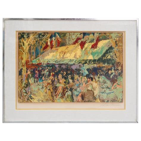 Bid Now Leroy Neiman American Cafe Deux Magot