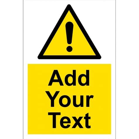 Custom Hazard Warning Safety Signs From Key Signs Uk