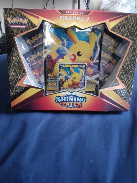 Pokémon TCG Shining Fates Pikachu V Collection Box Set 820650828690 eBay