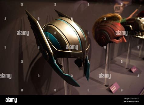 Thor Ragnarok Helmet At The Disney100 Exhibition Stock Photo Alamy