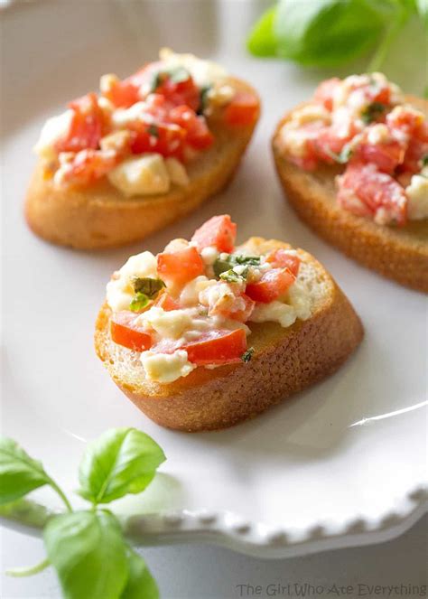 Tomato Feta Bruschetta The Girl Who Ate Everything