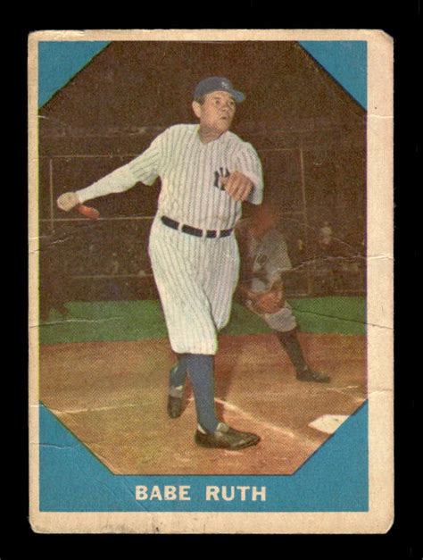 1960 Fleer 3 Babe Ruth GOOD