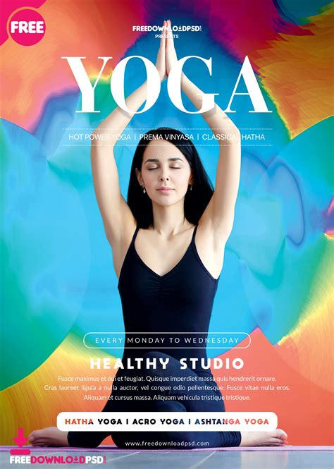 Yoga Flyer Free Psd Template Psdflyer