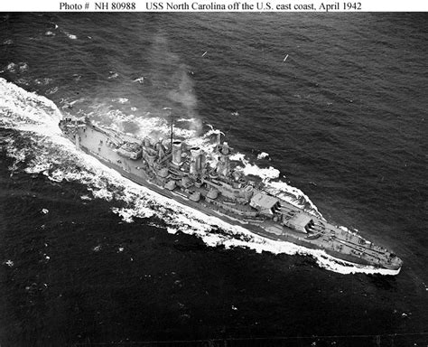 The Pacific War Online Encyclopedia: North Carolina Class, U.S. Battleships