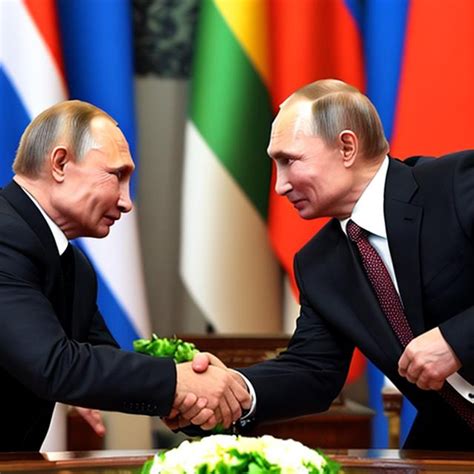 Putin Shakin Hands With Ethiopian Presdant