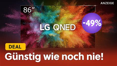 Preis Halbiert Gigantischer 86 Zoll LG QNED Smart TV Mit 120Hz