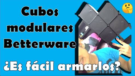 Cubos Modulares Betterware Almacenamiento Y Organizaci N Probando