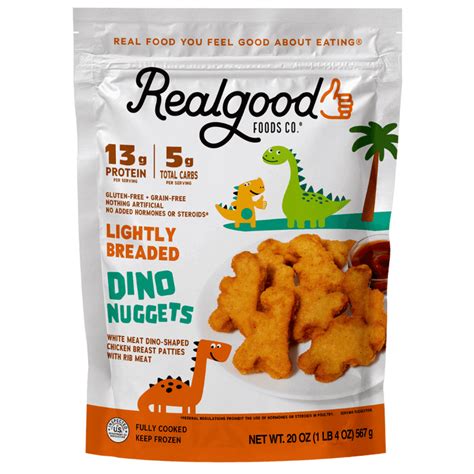 Gluten-Free Dino Chicken Nuggets | Best Frozen Chicken Nuggets – Real ...