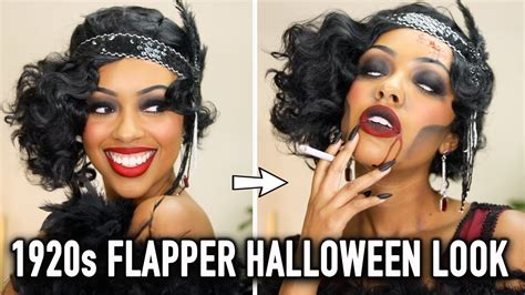 1920s Flapper Turned Zombie Halloween Tutorial 💃🏽🧟‍♀️ Youtube