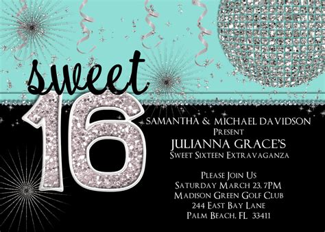 Sweet 16th Birthday Invitations Templates Free Printable | FREE ...