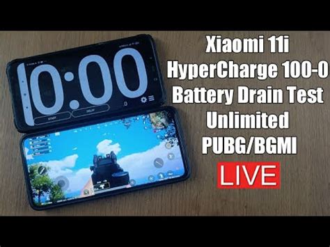 Xiaomi 11i HyperCharge Extreme Battery Drain Test 100 0 BGMI Live