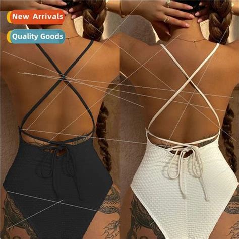 New Europe Solid Color Sexy Bikini Bump Fabric Swimsu Lazada PH