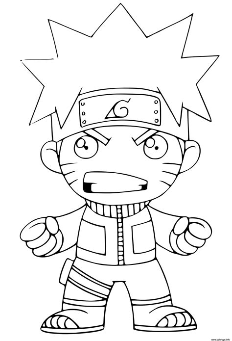 Coloriage Naruto Manga JeColorie