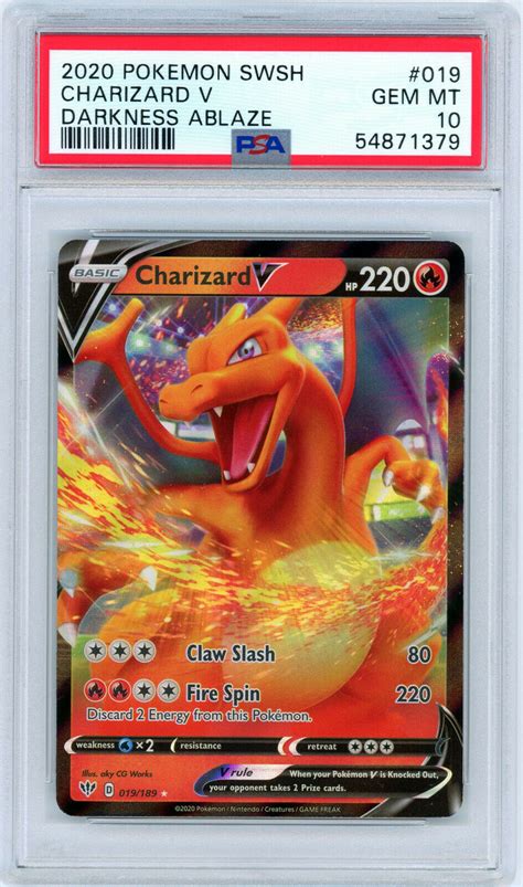 Mavin Pokemon Darkness Ablaze Swsh Charizard V Psa Gem