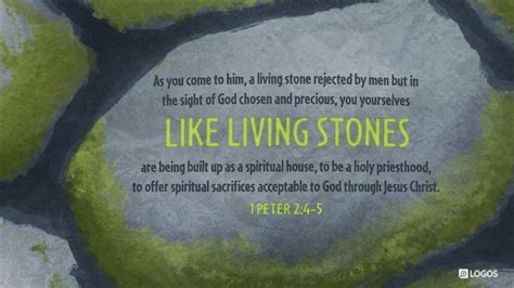 1 Peter 2:5 ESV - you yourselves like living… | Biblia