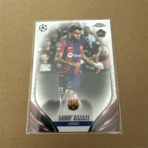 Topps Chrome Uefa Ucc Lamine Yamal Rc Rookie Base Card