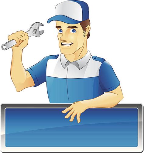 Happy Auto Mechanic Illustrations Royalty Free Vector Graphics And Clip