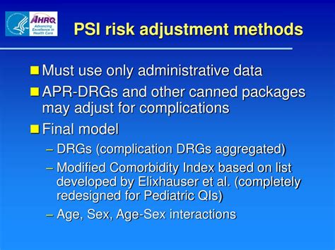 Ppt Assessing Patient Safety Through Administrative Data Adapting