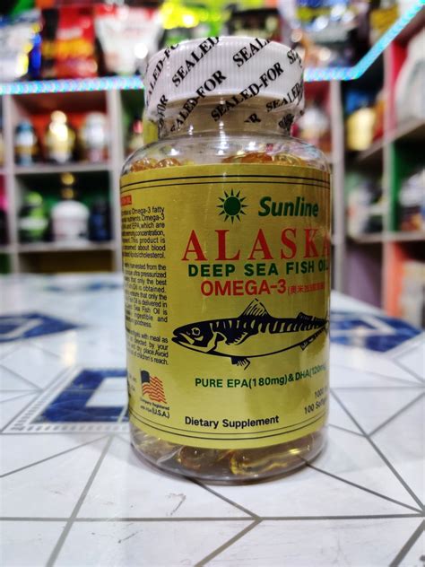 Sunline Alaska Deep Sea Fish Oil Omega 3 100 Softgels 1000 Mg Ncr