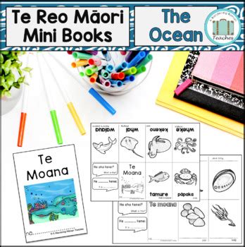 Te Reo Māori Ocean Mini book Te Moana Booklet Sea Week Activity