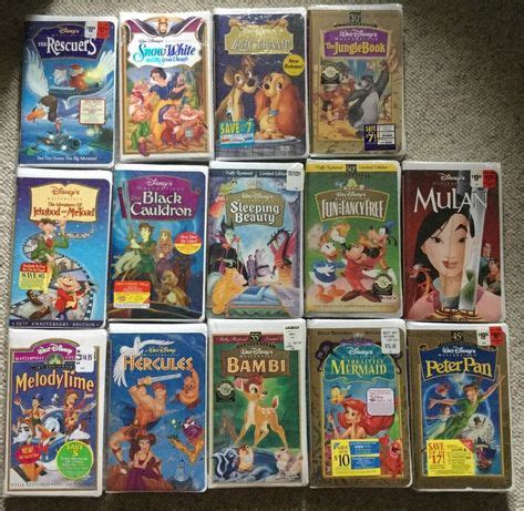 Lot Of Walt Disney Masterpiece Collection Vhs Tapes W Factory