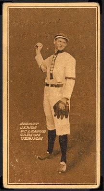 Al Carson Vernon Tigers Pacific Coast League Zeenut Trading Card