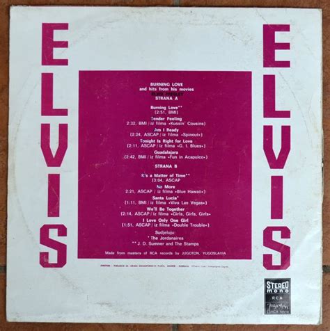 Elvis Presley Burning Love vinil plošča LP