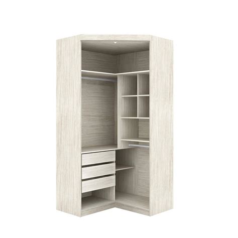 Guarda Roupa Canto Modulado Portas Gavetas Supreme Robel Rovere