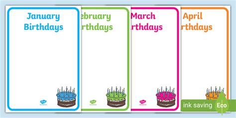 Editable Birthday Display Posters Teacher Made