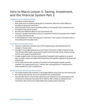 ECON 002 Principles Of Macroeconomics Notes For The Year 23 Spring