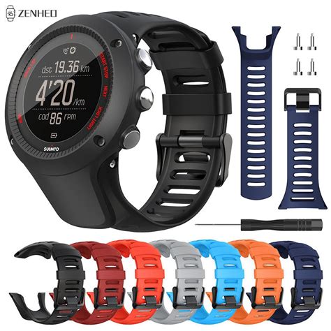 24mm Pasek Silikonowy Do Zegarka Suunto Ambit Series 1 2 3 Do Zegarka