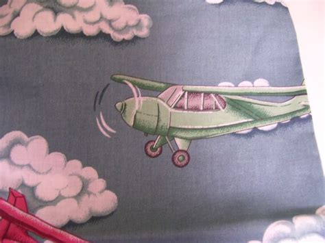 Airplane Print Fabric From Cranston Print Works