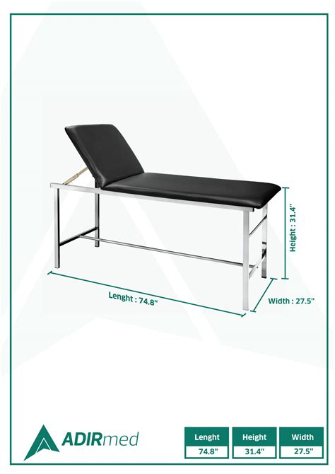 Adjustable Exam Table with Paper Dispenser – Alpine