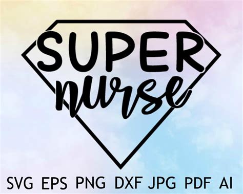 Super Nurse Svg Nurse Svg Nurse Life Svg Nursing Svg Etsy