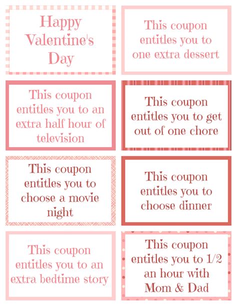 Valentine Coupon Ideas