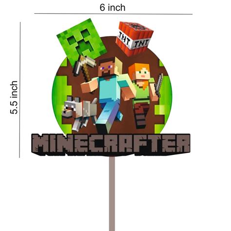 Minecraft Cake Toppers