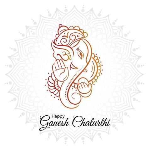 Premium Vector Vector Design For Ganesh Chaturthi Concept Vinayak Ganpati Bappa Morya Indian