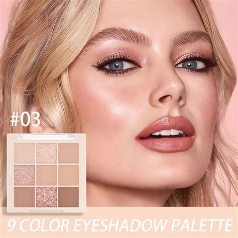 Paleta De Sombra De Ojos Nude De Colores Polvo Cremoso Natural Neutro Mate Y Brillante