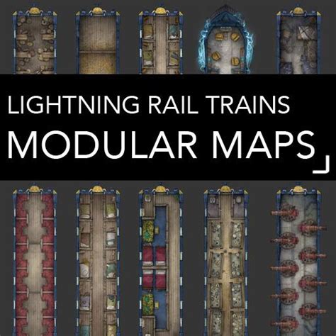 Lightning Rail Battlemaps By Czepeku