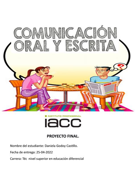 Proyecto final semana 9 comunicación oral y escrita Nombre del