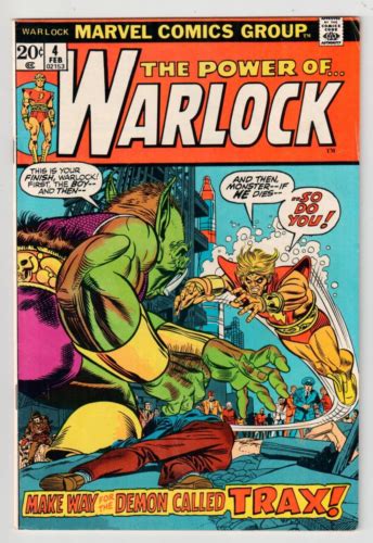 Warlock 4 Marvel Comics 1973 Vg Water Stain Dr Doom Cameo Gil Kane Art Cover Ebay