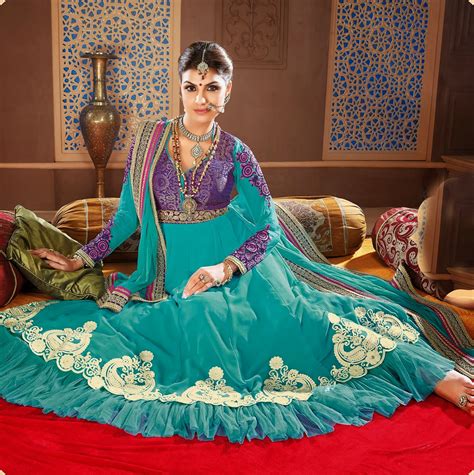 Ready Made Long Fancy Anarkali Churidar Salwar Suits 2014 Vega