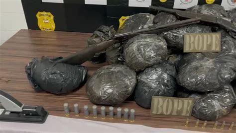 Polícia apreende armas e cerca de 30 kg de maconha natural em Maceió