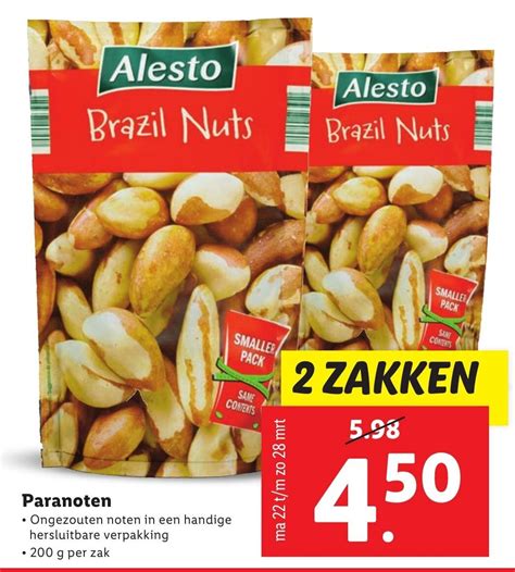 Alesto Paranoten 2x200g Aanbieding Bij Lidl