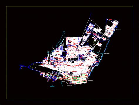 Plano De La Ciudad De Chetumal Quintana Roo En Autocad Librería Cad