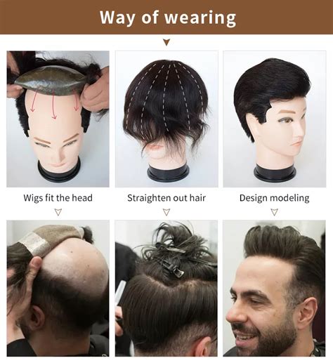 Men Toupee 100 Human Hair Piece For Men Front Toupee Wig Hair With Thin Skin Base Custom Color