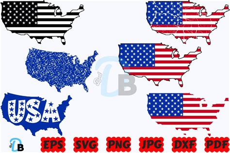 Usa Map Svg America Map Svg Usa Svg Instant Download Bestdesignbundle