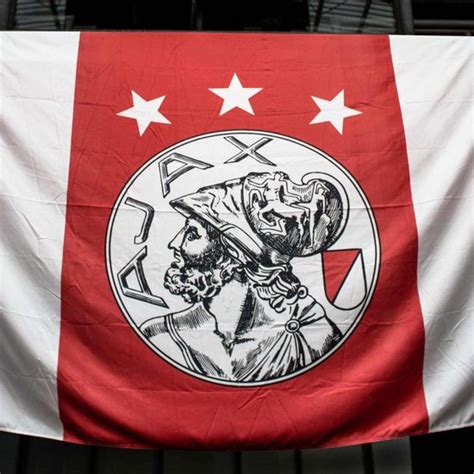 Ajax Vlag Wit Rood Wit Oud Logo X Cm Bol